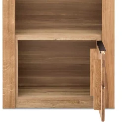 70x141x40 Regal mit Türfach in Eiche - Nelenia