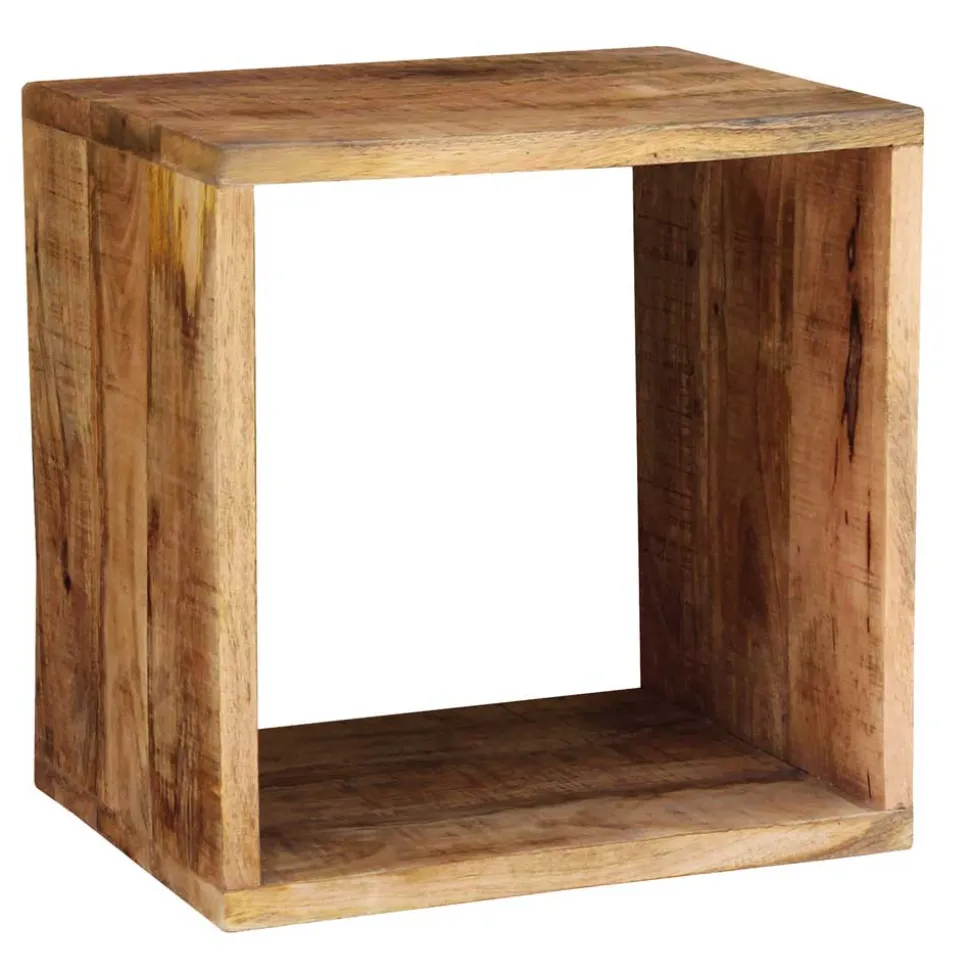 44x44x33 Regalwürfel aus Akazie Massivholz - Lindos