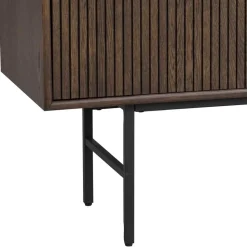 160x75x42 Retro Design Sideboard in Eiche dunkel - Cuzliav