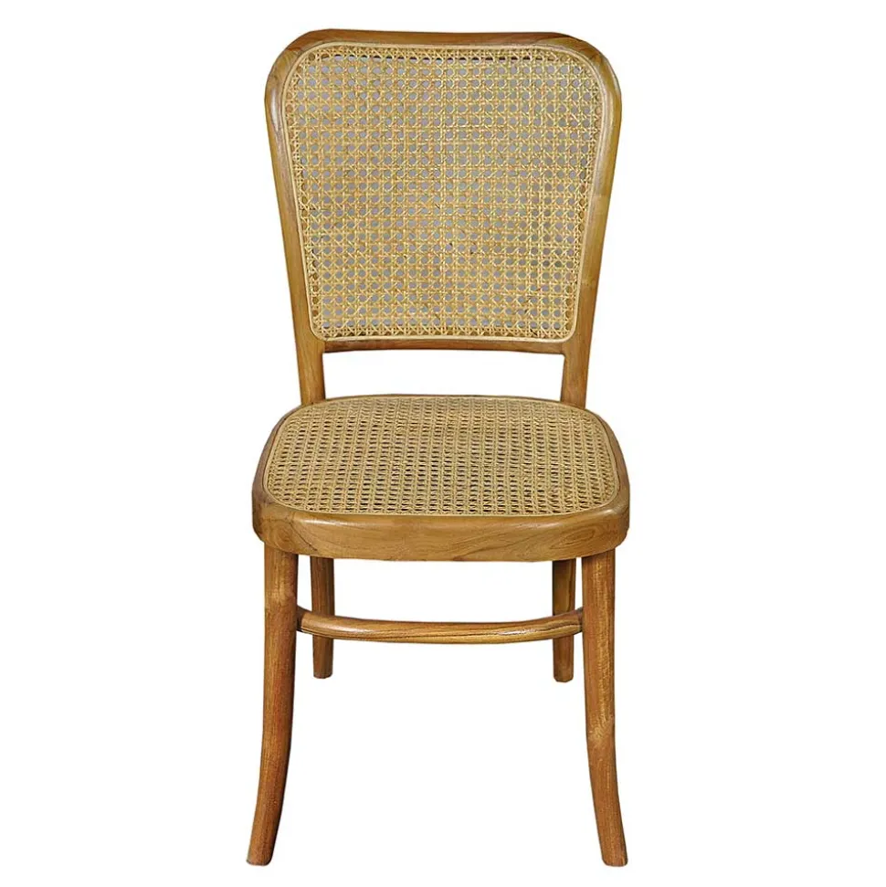 44x93x53 Retrostuhl aus Teakholz - Adne