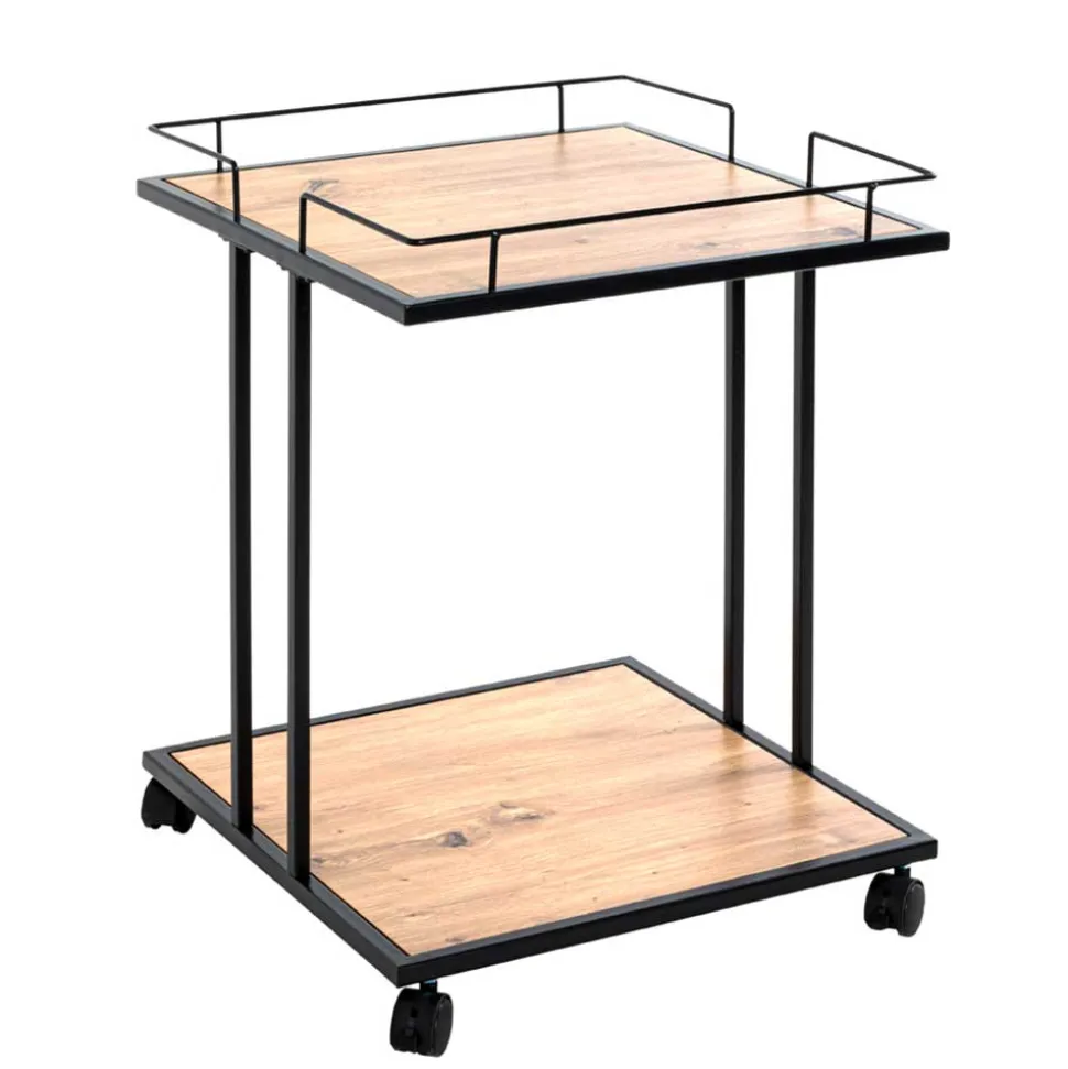 45x60x45 Rollbarer Beistelltisch quadratisch - Jonida