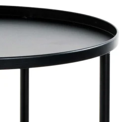 45x75x45 Runder Barwagen aus Metall - Stokes