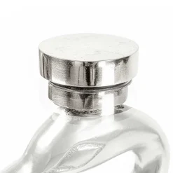 40x58x40 runder Glas Tisch mit Vogel Säulenfuß - Prasido