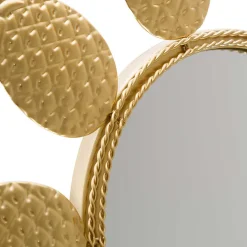 50x50x2 Runder Spiegel mit Ananas Design Rahmen - Estebal