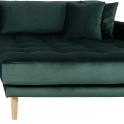 290x76x170 Samt Ecksofa im Skandi Design - Bonisa