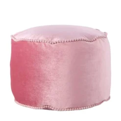 47x32x47 Samt Hocker Pouf in Rosa - Strada
