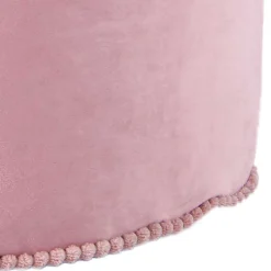 47x32x47 Samt Hocker Pouf in Rosa - Strada
