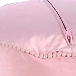 47x32x47 Samt Hocker Pouf in Rosa - Strada