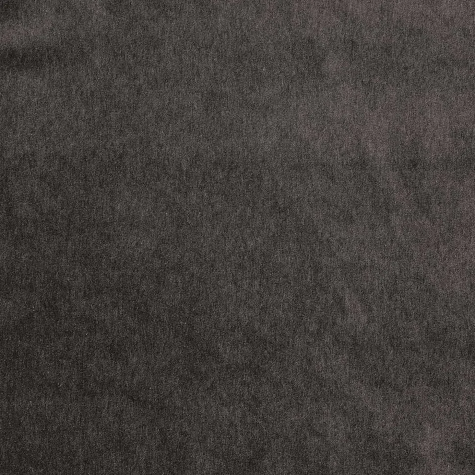 90x45x90 Samt Sitzhocker in Graubraun - Centur