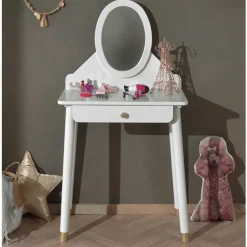 70x140x40 Schminkkonsole mit Spiegel & Schublade - Zimventa