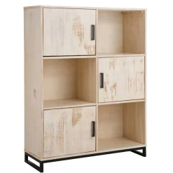 110x140x39 Schrank mit 3 Türen & 3 Fächern - Pseino