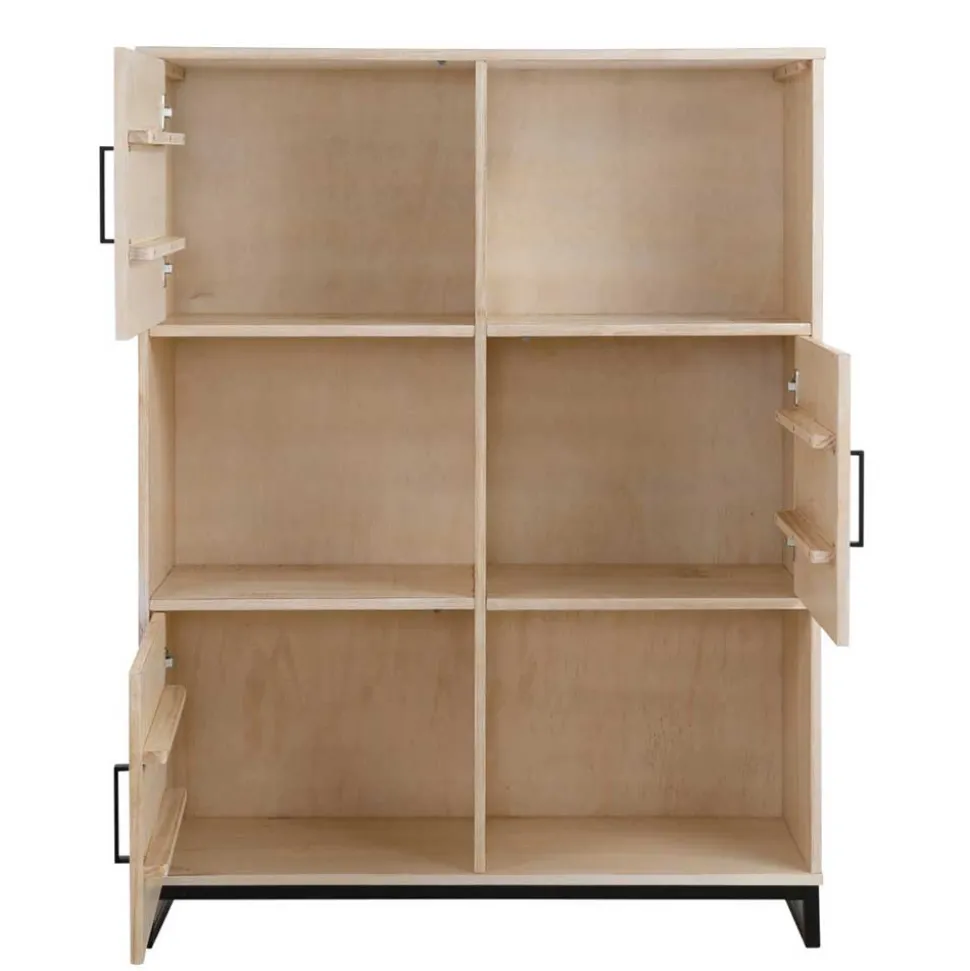 110x140x39 Schrank mit 3 Türen & 3 Fächern - Pseino