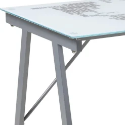 113x73x58 Schreibtisch aus bedrucktem Glas - Ugolina