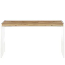 143x77x63 Schreibtisch in Wildeiche NB & Weiß - Nonessia