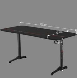 160x75x75 Schreibtisch mit T-Gestell - Laboria