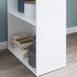 120x120x53 Schreibtisch Regal Kombi in Weiß - Ricana