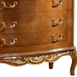 101x100x46 Schubladen-Kommode in Nussbaum - Aciara