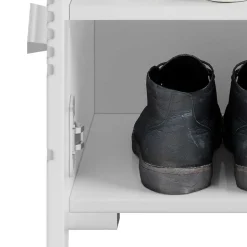 60x40x37 Schuhbank in Weiß Hochglanz - Sumatra