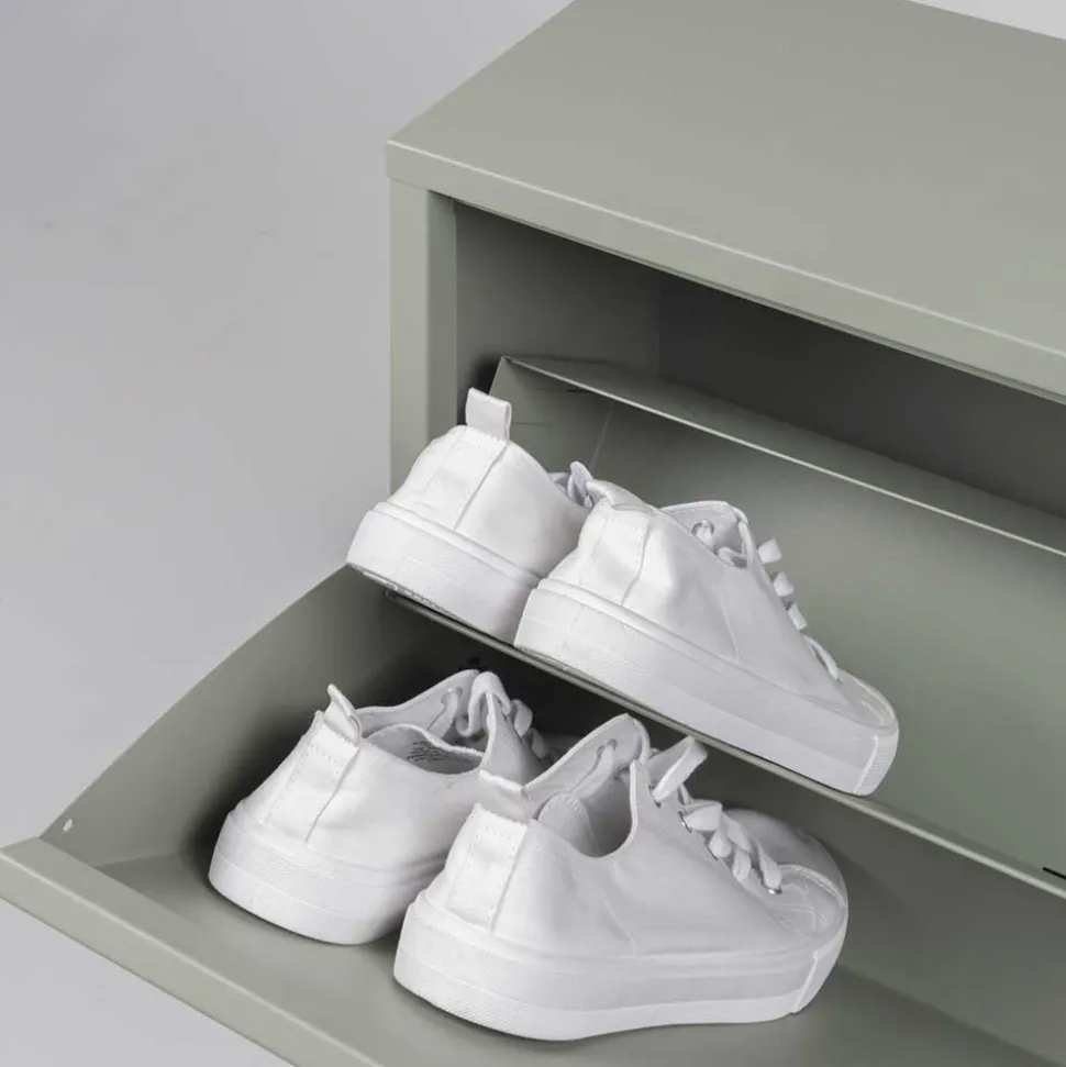 75x75x13 Schuhkipper aus Stahl in Graugrün - Laci