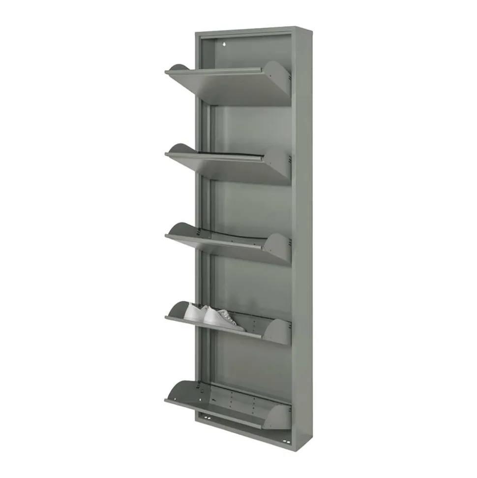 50x169x15 Schuhkipper in Graugrün - Bevania