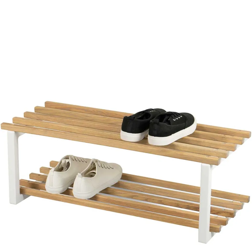 71x26x34 Schuhregal in Eiche & Weiß - Marcios