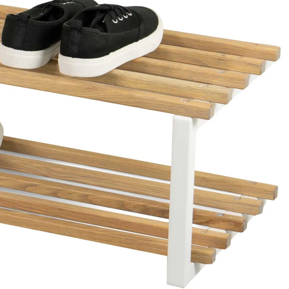 71x26x34 Schuhregal in Eiche & Weiß - Marcios