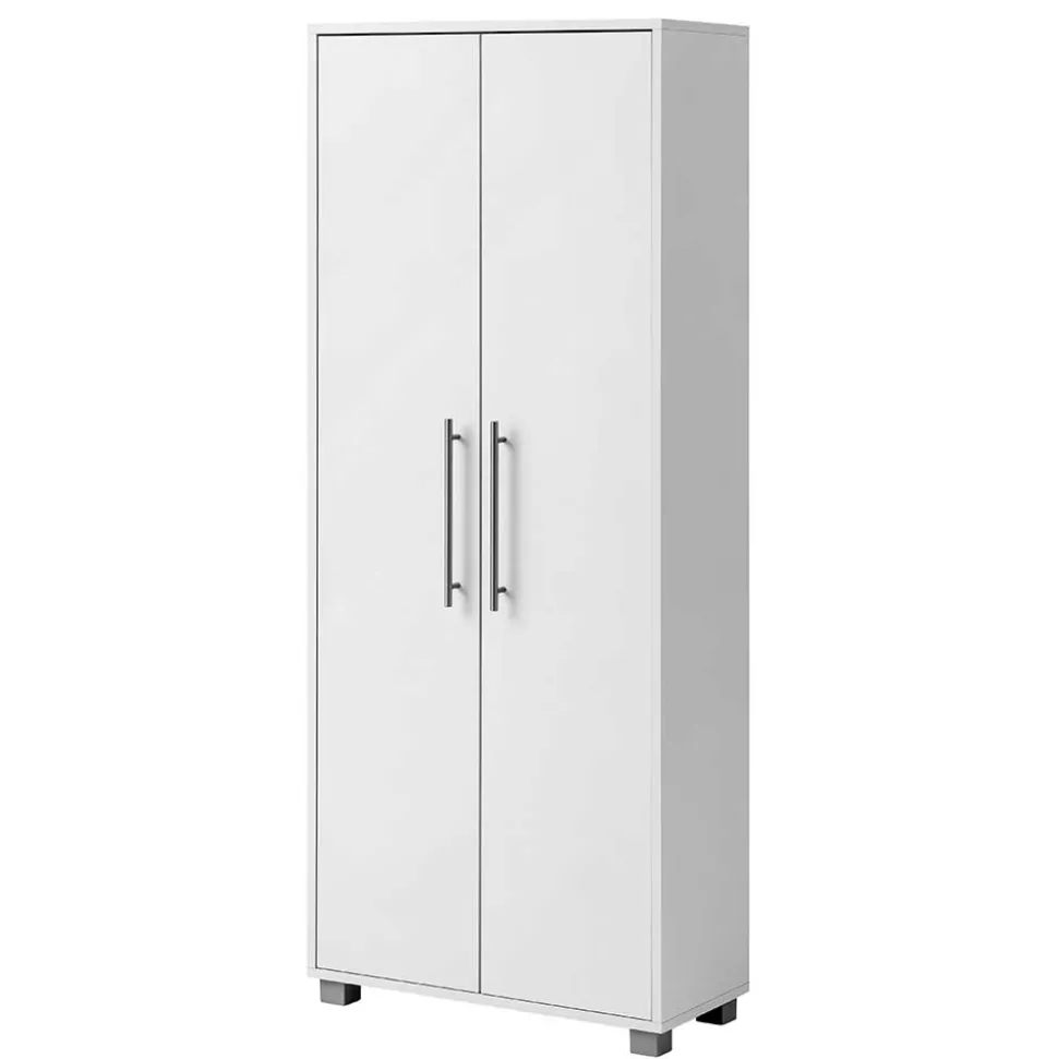 65x164x30 Schuhschrank mit Doppeltür in Weiß - Yoco