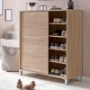 100x108x38 Schuhschrank mit Schiebetüren - Mavricara