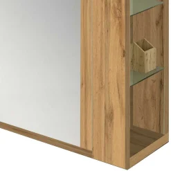 63x180x35 Schuhschrank mit Spiegeltür & Regal - Arjama