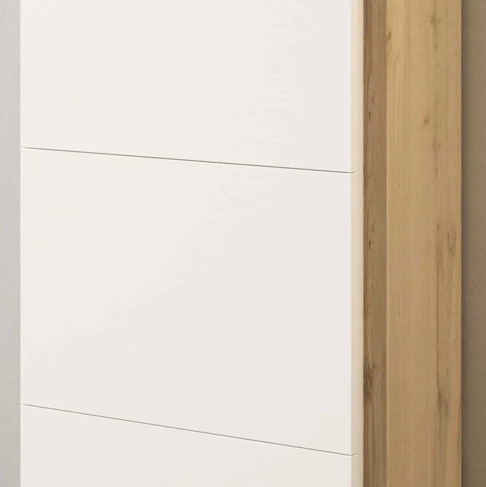 60x154x27 Schuhschrank mit vier Klappfächern - Cernal