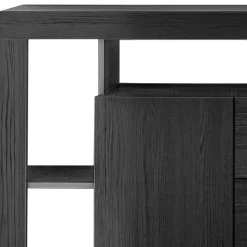 172x102x42 Schwarzes Sideboard in Holzoptik - Bihar