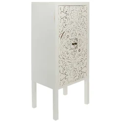 50x121x36 Shabby Chic Schrank mit Ornament Muster - Acacio