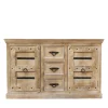 150x90x45 Shabby Chic Sideboard in Grey Wash - Abid