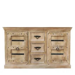 150x90x45 Shabby Chic Sideboard in Grey Wash - Abid