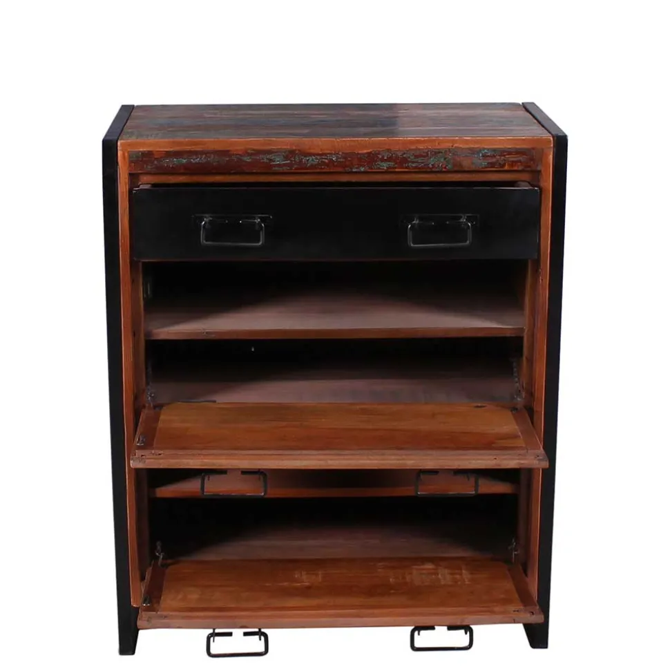 80x96x40 Shabby Schuhschrank mehrfarbig - Ensley