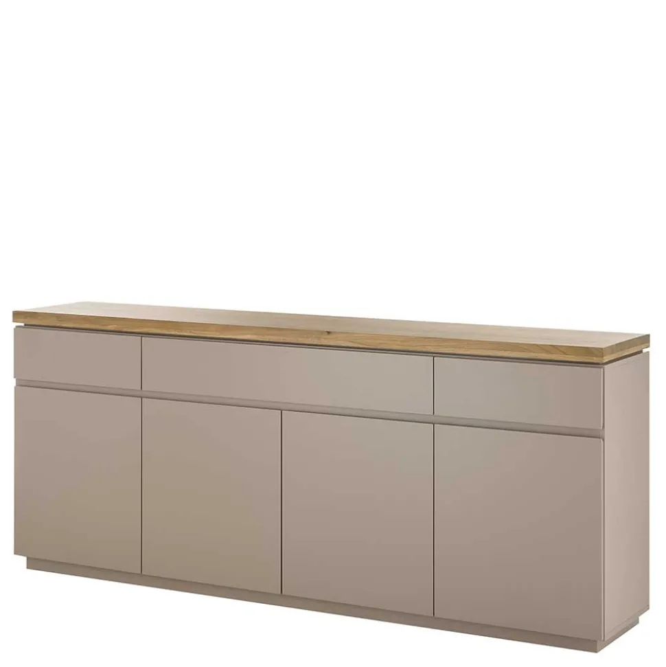 200x86x40 Sideboard Anrichte in Taupe & Akazie - Anja