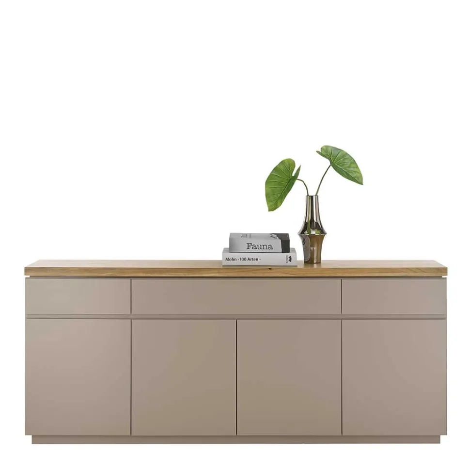 200x86x40 Sideboard Anrichte in Taupe & Akazie - Anja