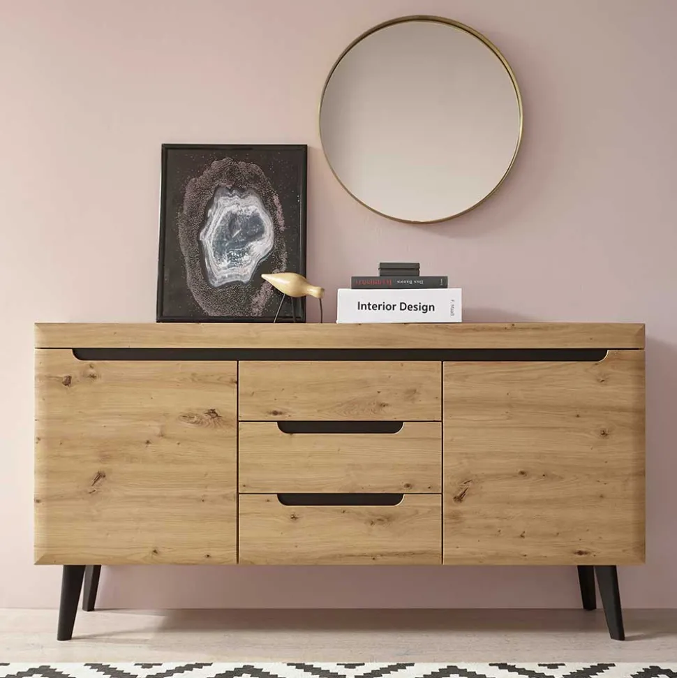 160x83x40 Sideboard im Skandi Chic modern - Olcian
