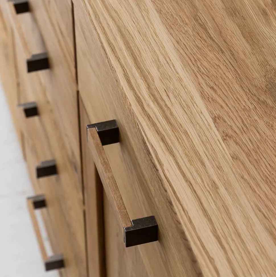 165x87x44 Sideboard in Asteiche auf Sockel - Zamron