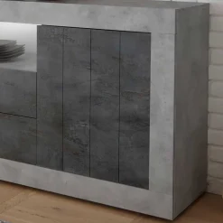 184x86x43 Sideboard in Grau zweifarbig - Faith