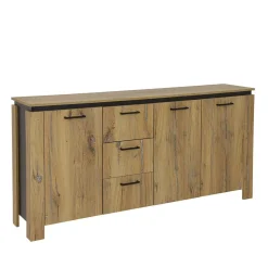 180x86x38 Sideboard in Zinneiche Optik - Traudarian