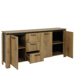 180x86x38 Sideboard in Zinneiche Optik - Traudarian
