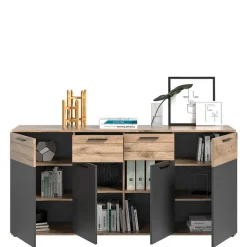 180x87x40 Sideboard mit 2 Schubladen & 4 Türen - Lucios