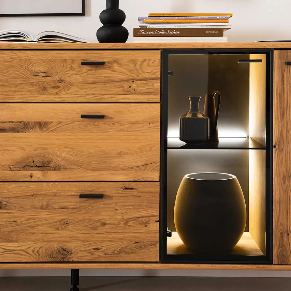 180x86x44 Sideboard mit Metall Bügelgestell - Flacona