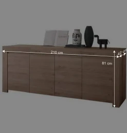 210x81x42 Sideboard mit zwei Doppeltüren - Karika