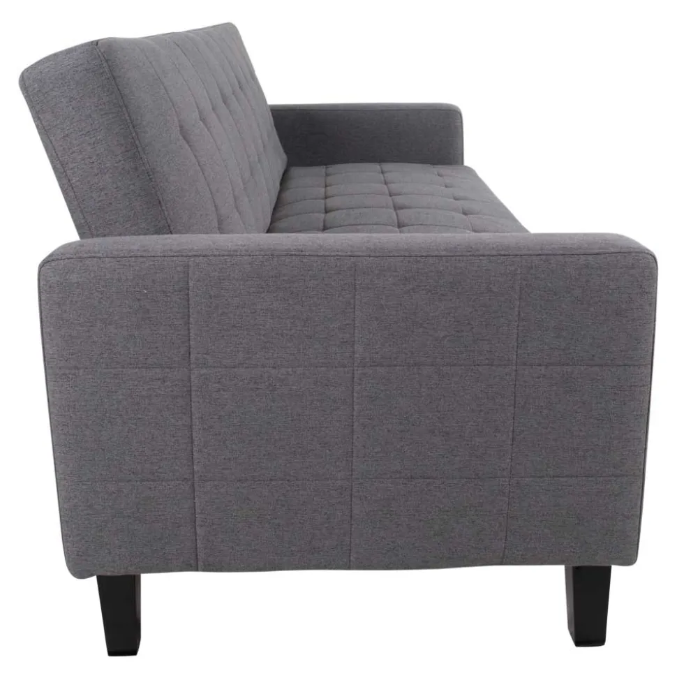 204x81x85 3-Sitzer Schlafsofa in Grau - Industry