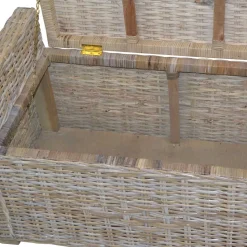 90x51x45 Sitztruhe aus Rattan Geflecht - Oleda