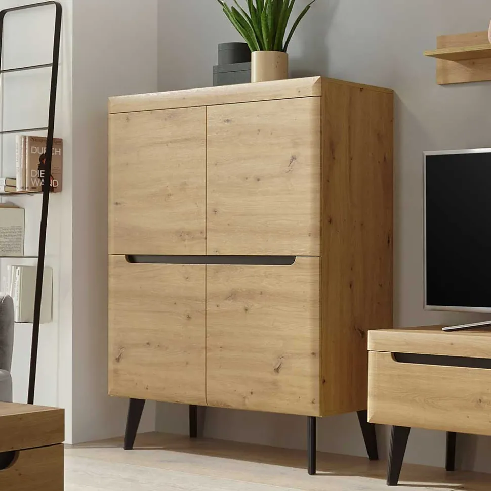107x134x40 Skandi Highboard 4-türig - Olcian