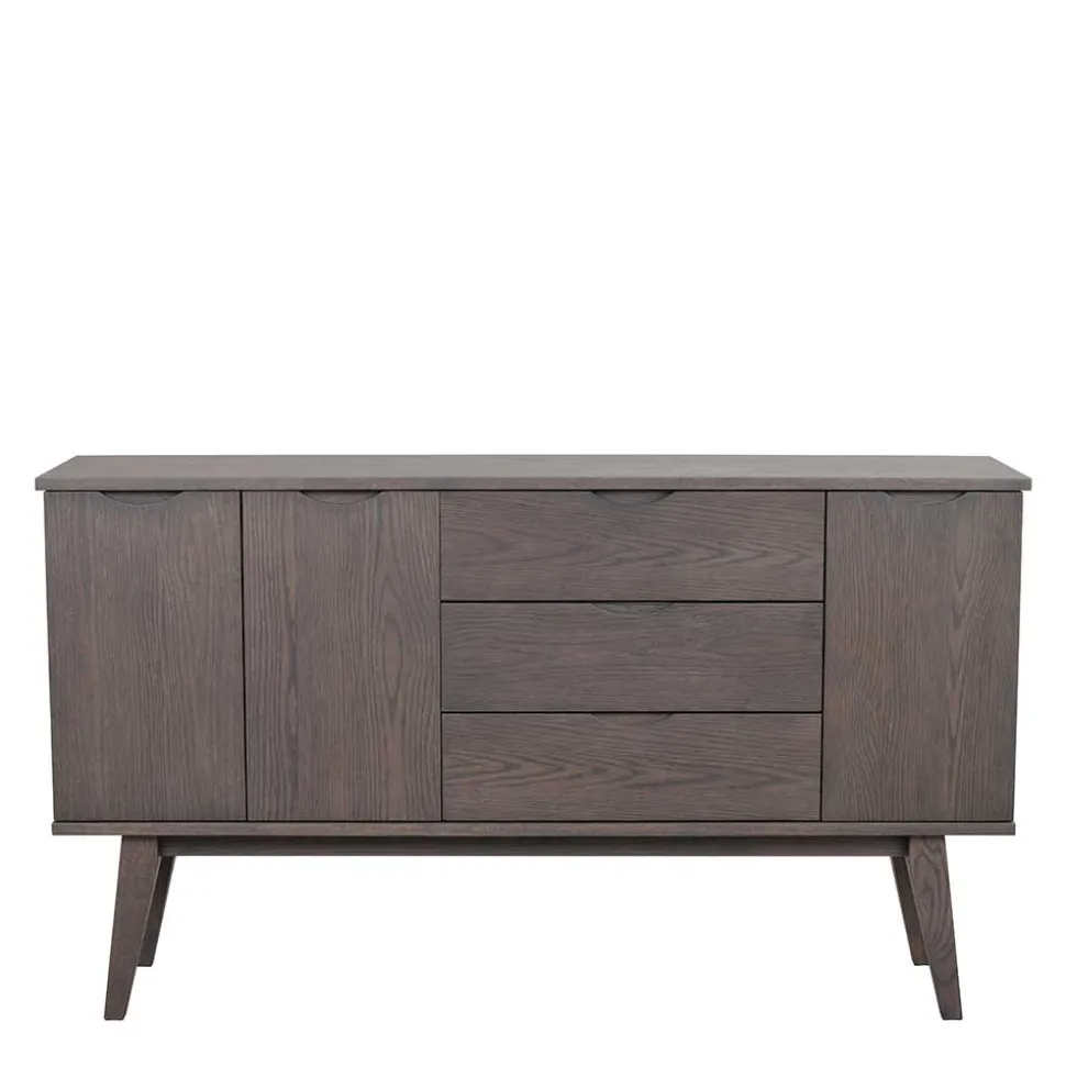 150x85x40 Skandi Sideboard in Eiche Dunkelbraun - Lomarios