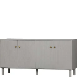160x78x46 Skandi Sideboard 4-türig in Grau - Huvina